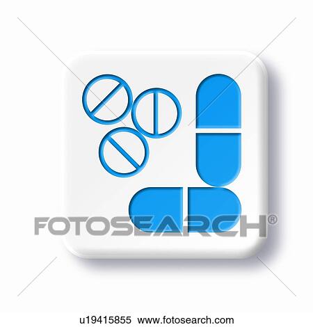 Stock Photography - Medical drugs symbol, artwork. Fotosearch