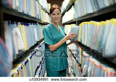 Stock Image - Medical records. Fotosearch