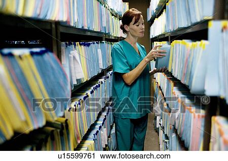Stock Image - Medical records. Fotosearch