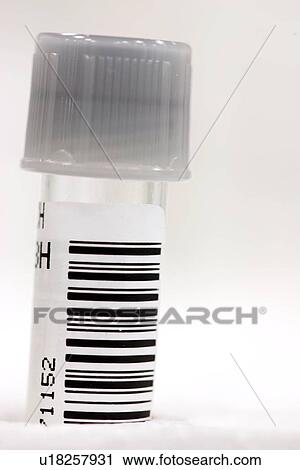 Stock Image - Medical sample tube. Fotosearch