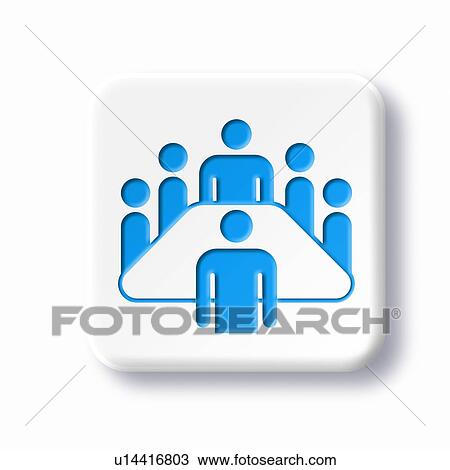 Meeting room symbol, artwork View Large Photo Image Stock Image - Meeting room symbol, artwork. Fotosearch