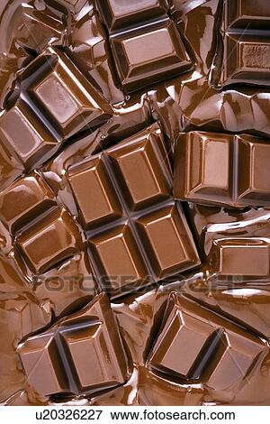 Stock Photo - Melting chocolate. Fotosearch