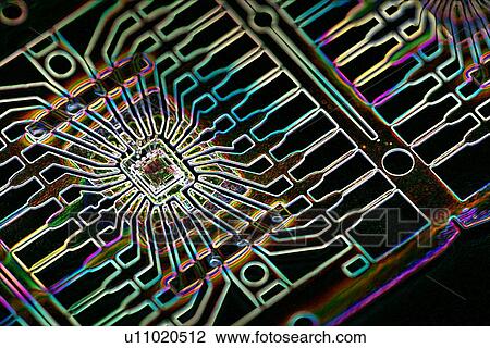 Microprocessor chip, artwork View Large Photo Image Stock Image - Microprocessor chip, artwork. Fotosearch