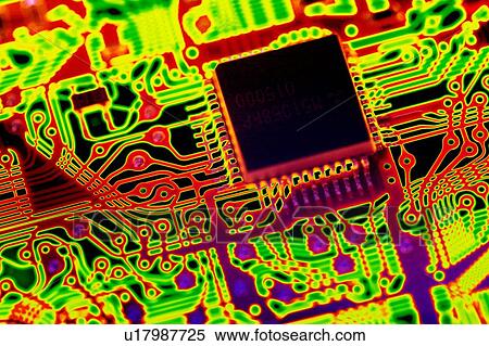 Stock Photography - Microprocessor chip, computer artwork. Fotosearch