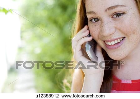 Stock Image - Mobile phone use. Fotosearch