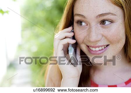 Stock Image - Mobile phone use. Fotosearch