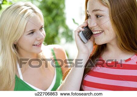 Stock Image - Mobile phone use. Fotosearch