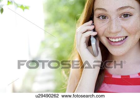 Stock Image - Mobile phone use. Fotosearch