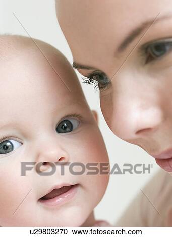 Stock Image - Mother and baby. Fotosearch