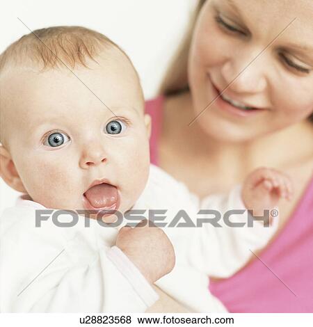 Stock Photo - Mother and baby. Fotosearch