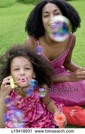 Stock Image - Mother and daughter. Fotosearch