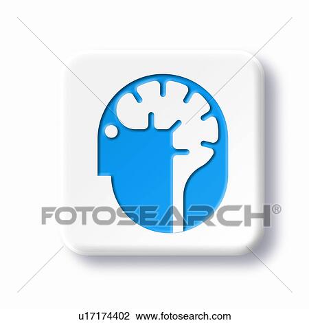 Stock Image - Neurology symbol, artwork. Fotosearch