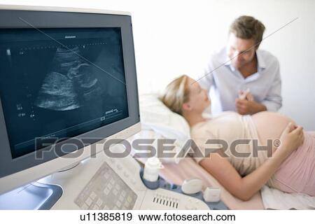 Stock Photo - Obstetric ultrasound. Fotosearch