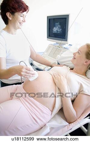 Stock Photo - Obstetric ultrasound. Fotosearch