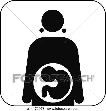 Stock Image - Obstetrics symbol, artwork. Fotosearch