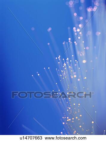 Stock Image - Optical fibres. Fotosearch