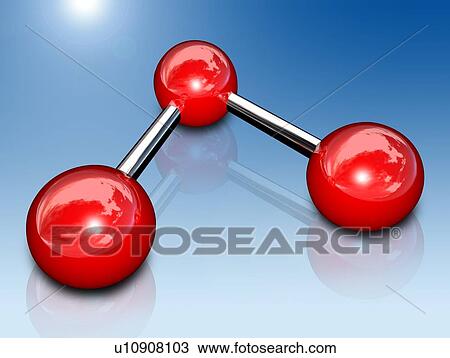 Stock Image - Ozone molecule. Fotosearch