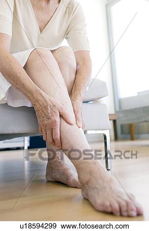 Stock Photo - Painful leg. Fotosearch