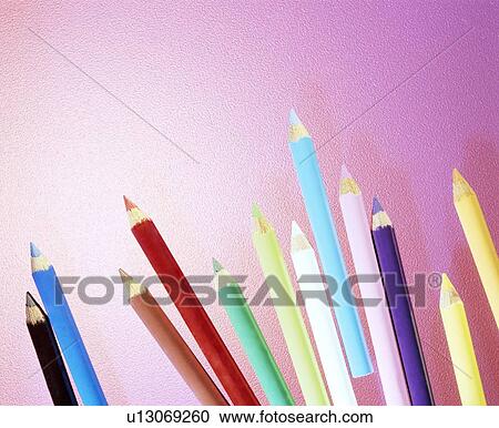 Stock Image - Pencil crayons. Fotosearch