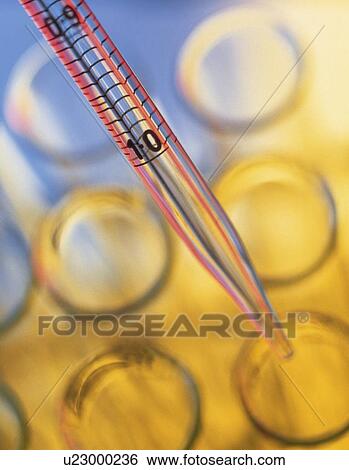 Stock Photograph - Pipette and test tubes. Fotosearch