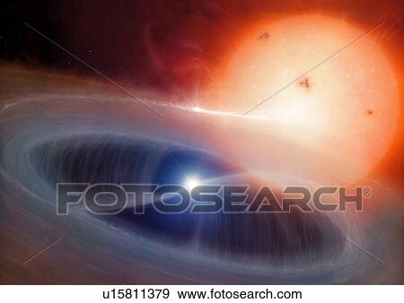 Stock Photo - Polar binary stars. Fotosearch