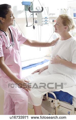 Stock Image - Pregnancy check-up. Fotosearch