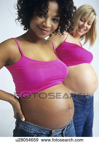 Stock Photo - Pregnant women. Fotosearch