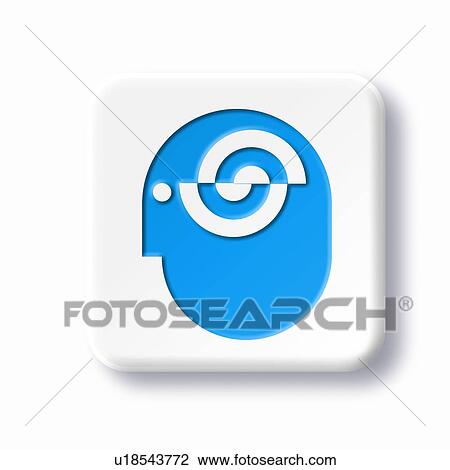 Stock Image - Psychiatry symbol, artwork. Fotosearch