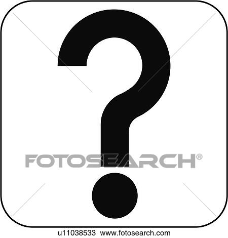 Stock Image - Question mark sign, artwork. Fotosearch