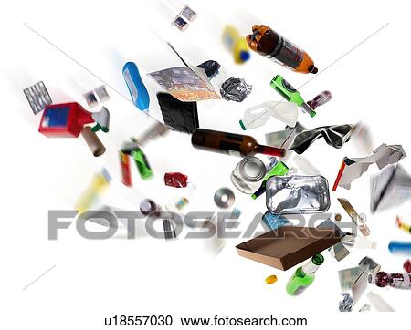 Stock Image - Recyclable household waste. Fotosearch