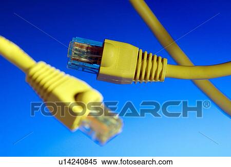 Stock Photography - Registered jack connectors. Fotosearch
