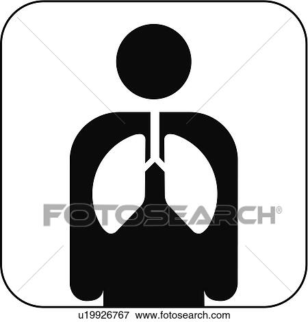 Stock Photo - Respiratory medicine symbol, artwork. Fotosearch