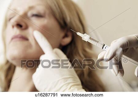 Stock Image - Restylane treatment. Fotosearch