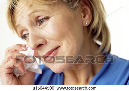Stock Image - Sad woman. Fotosearch