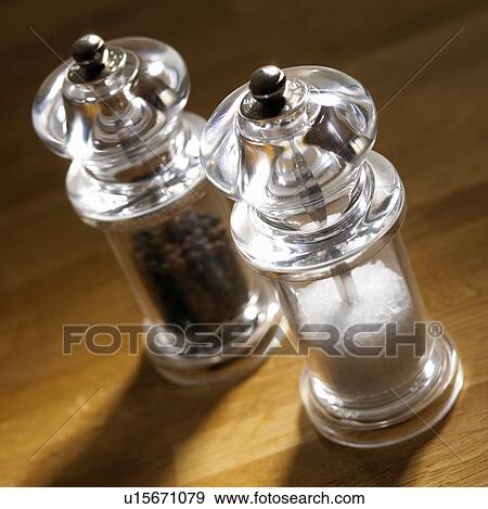 Salt and pepper mills View Large Photo Image Stock Photo - Salt and pepper mills. Fotosearch