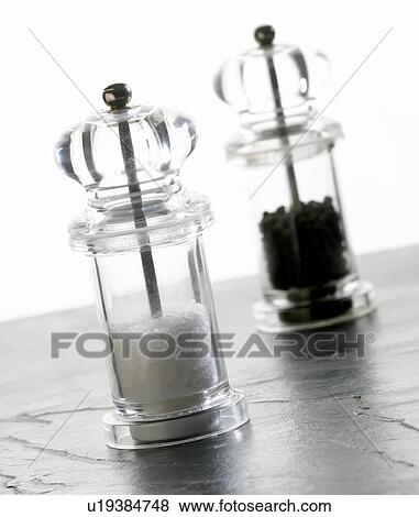 Salt and pepper mills View Large Photo Image Stock Photo - Salt and pepper mills. Fotosearch
