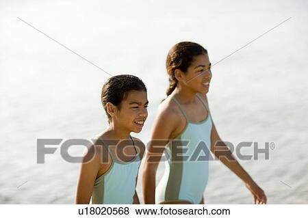Sisters on holiday View Large Photo Image Stock Photo - Sisters on holiday. Fotosearch