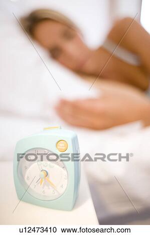 Stock Image - Sleeping woman. Fotosearch