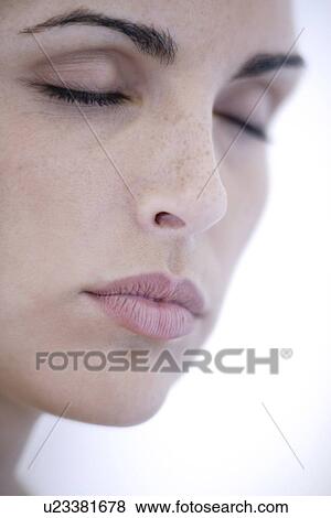 Stock Photo - Sleeping woman. Fotosearch