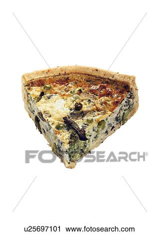 Stock Image - Slice of quiche. Fotosearch