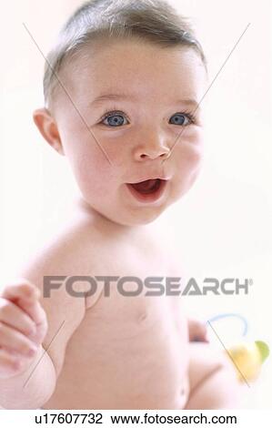 Smiling baby boy View Large Photo Image Stock Image - Smiling baby boy. Fotosearch
