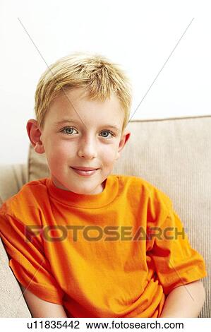 Stock Image - Smiling boy. Fotosearch