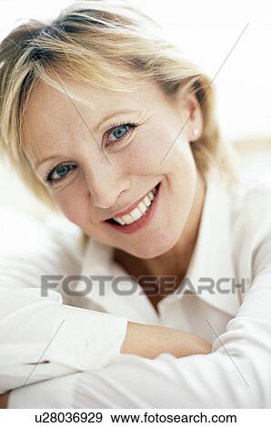 Smiling woman View Large Photo Image Stock Photo - Smiling woman. Fotosearch
