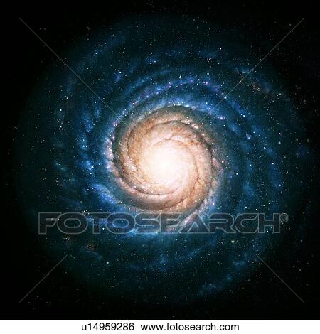 Spiral galaxy, artwork View Large Photo Image Stock Photograph - Spiral galaxy, artwork. Fotosearch