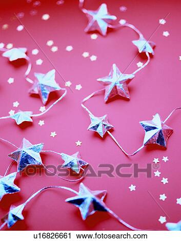 Stock Image - Star garland. Fotosearch