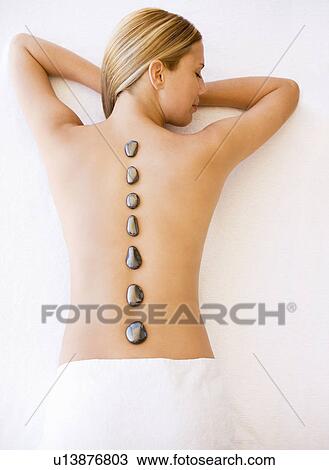Stock Image - Stone therapy. Fotosearch