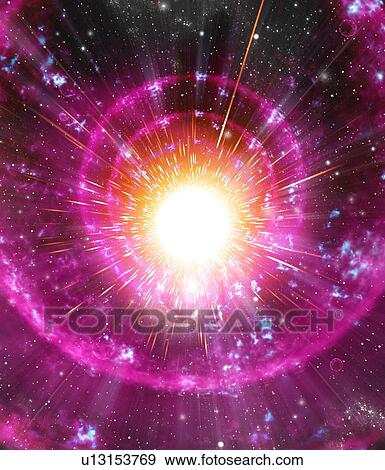 Supernova explosion, artwork View Large Photo Image Stock Photo - Supernova explosion, artwork. Fotosearch