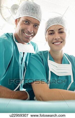 Stock Photo - Surgical team. Fotosearch