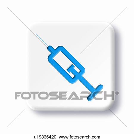 Syringe symbol, artwork View Large Photo Image Stock Image - Syringe symbol, artwork. Fotosearch