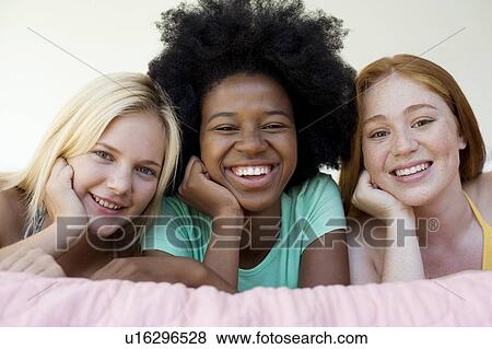 Stock Photo - Teenage friends. Fotosearch